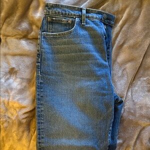 Madewell denim jeans - “90’s straight crop”